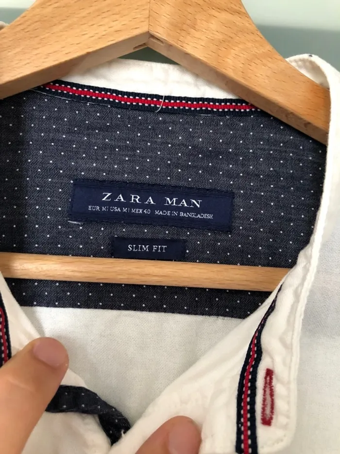 Chemise Zara col Mao slip fit M - photo numéro 2