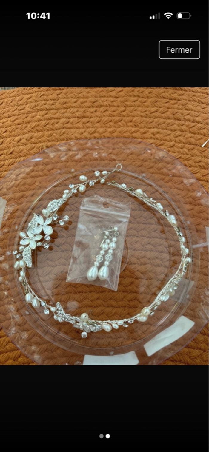 Accessoire et boucle d’oreille mariage - photo numéro 2