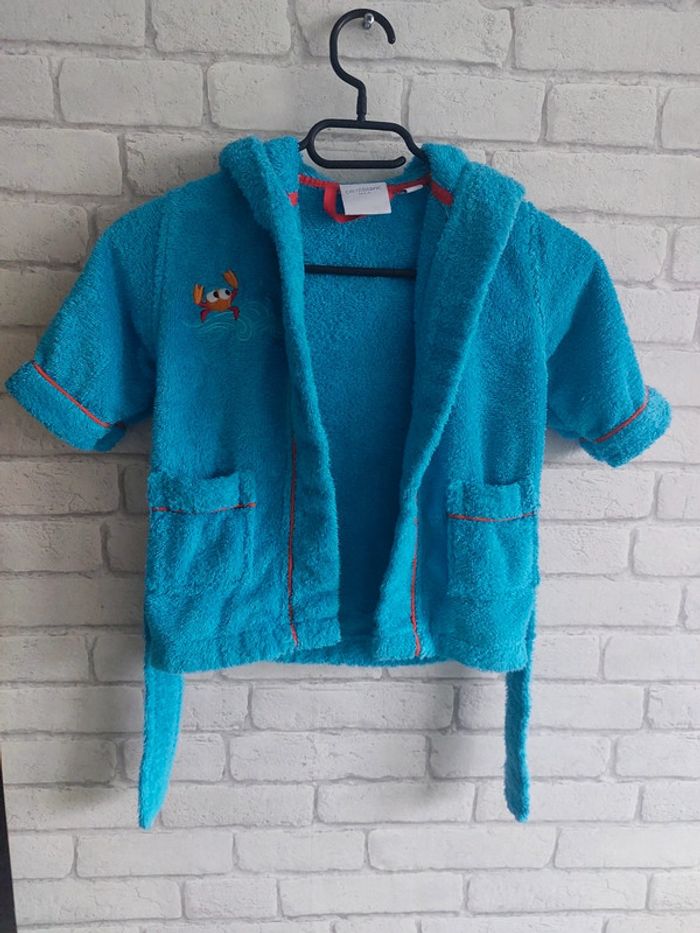 Peignoir Carré Blanc taille 12 mois