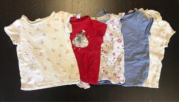 5 t-shirts 9 mois 71cm