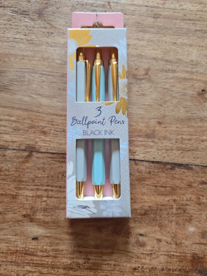 3 stylos billes Encre noire - photo numéro 3