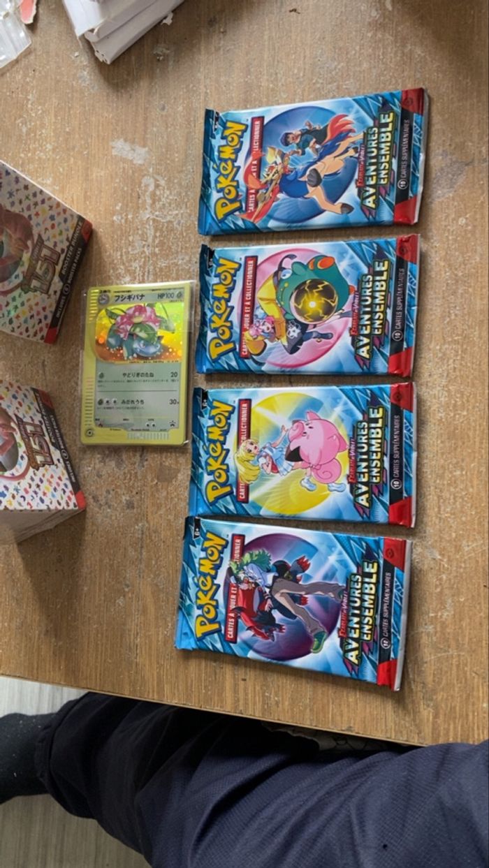 Lot 4 booster Pokémon aventures ensemble français - photo numéro 2
