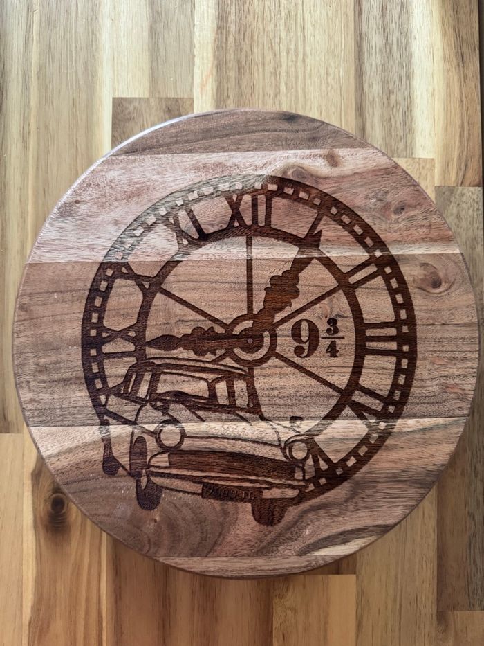 Plateau décoratif acacia sur pieds Harry Potter - photo numéro 5