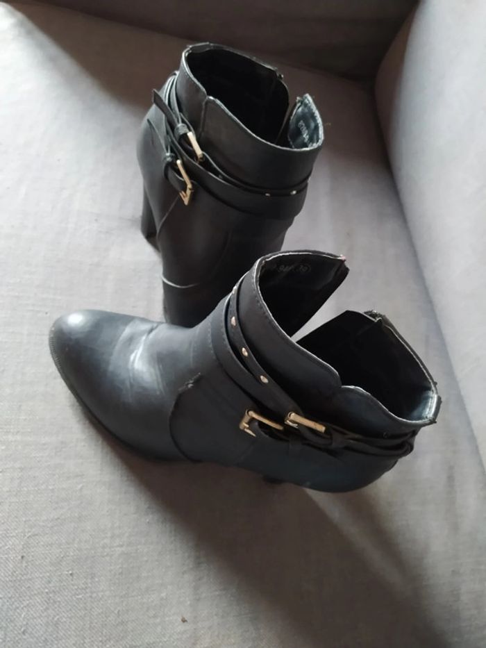 Bottines à talons noires