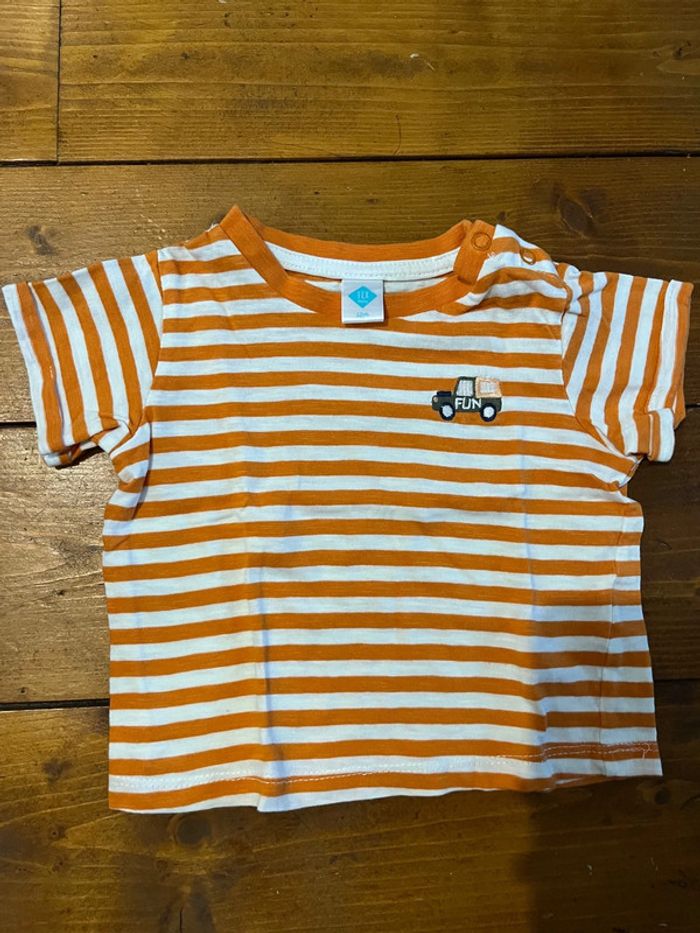 Lot 2 tee shirt manches courtes bebe garçon - photo numéro 4