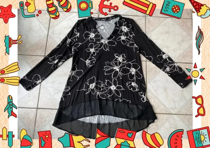 Blouse manches longues roman - photo numéro 2