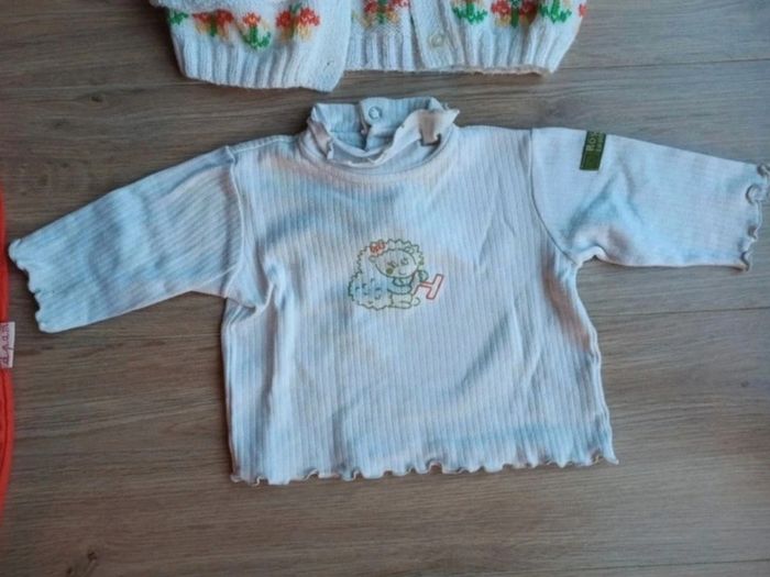combinaison orange sans manches dpam
un haut côtelé blanc in extenso
gilet pull à boutons - photo numéro 5