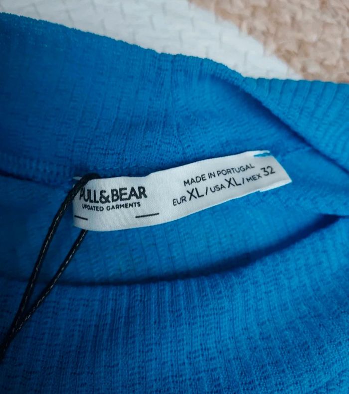 Haut transparent bleu sans manches neuf Pull & Bear - photo numéro 4