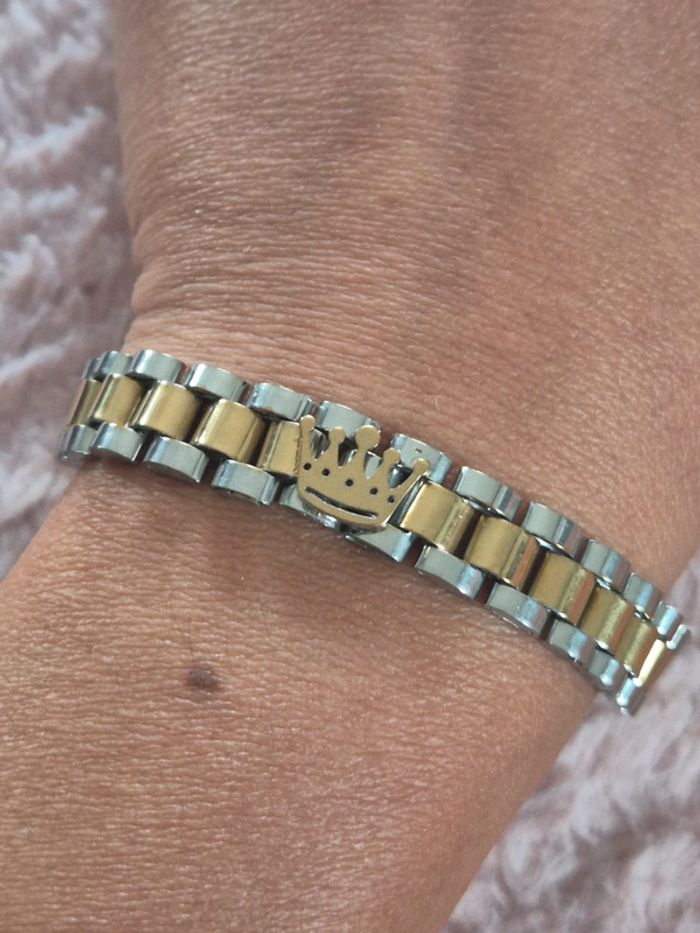 Magnifique bracelet homme en acier