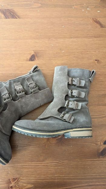 Bottines en daim taupe San Marina 36