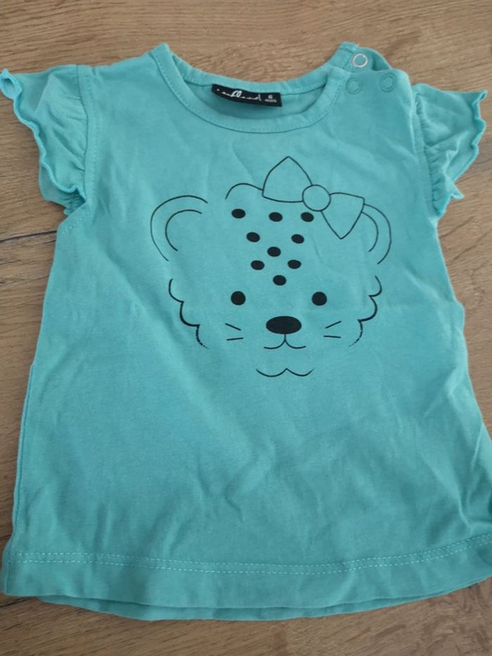 Tee shirt 6 mois bleu