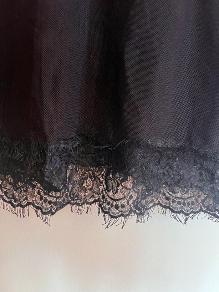 Debardeur noir dentelle chic sexy taille unique - photo numéro 2