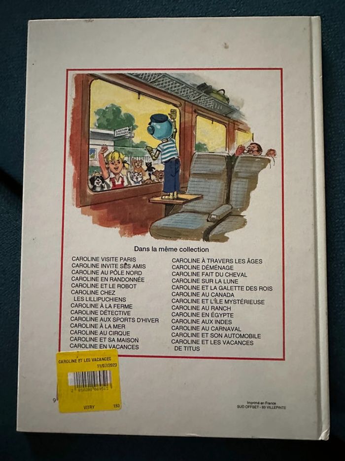 Livre Caroline et les vacances de Titus Pierre Probst vintage - photo numéro 2