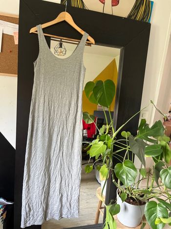 Robe longue grise Promod