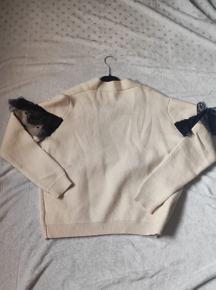 Cardigan crème taille S/M - photo numéro 4