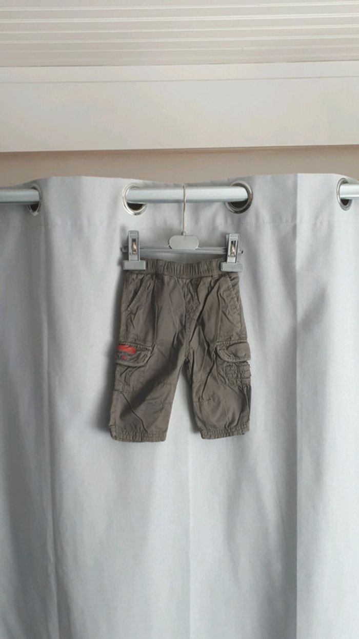 Pantalon/pentacourt garçon 6mois gris/marron