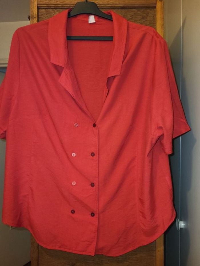chemisier rouge t 46
