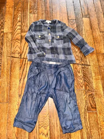 Chemise zef et pantalon CdeC 12 mois