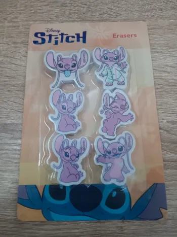 Lot de 6 gommes Angel