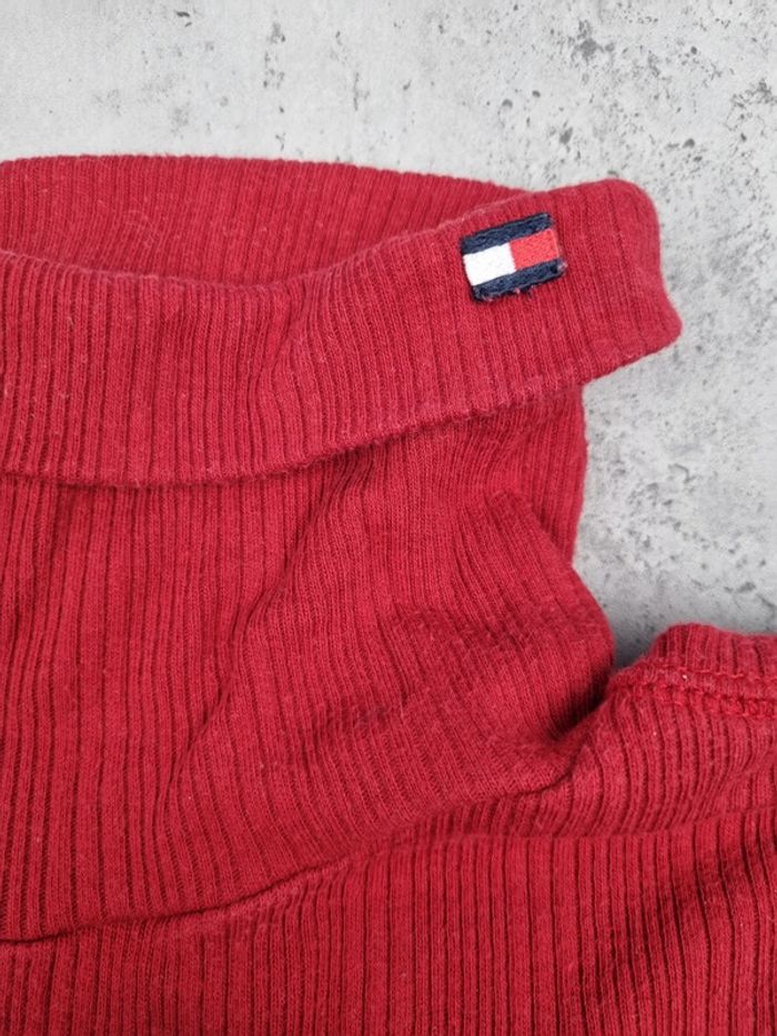 Pull fin col roulé Tommy Jeans rouge – Taille M Femme (mesures en photos) - photo numéro 5