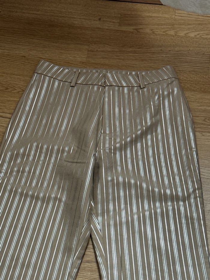 Pantalon à rayure argenté taille 36 - photo numéro 3