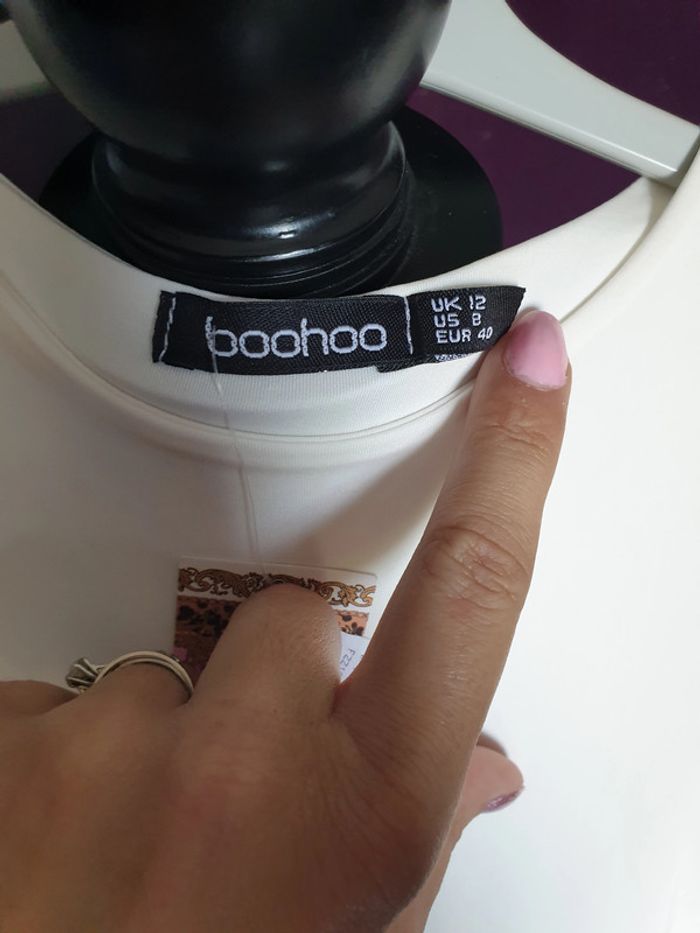 Robe été blanc cassé Boohoo - photo numéro 2