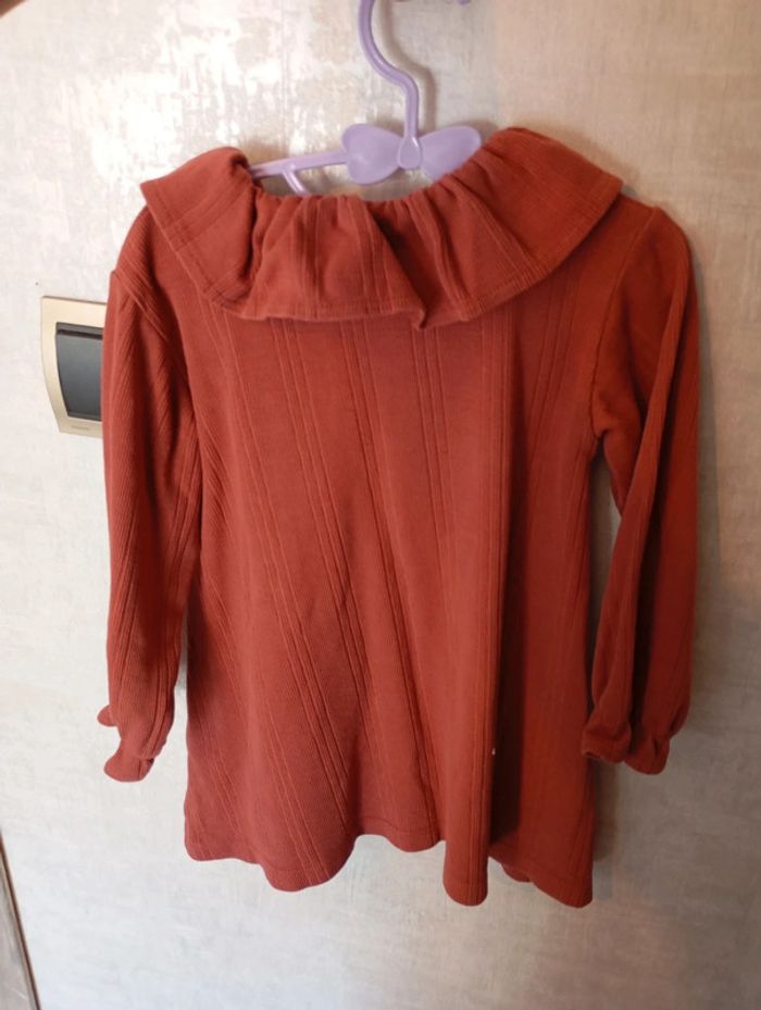 Frangin frangine 👑 robe chic terracotta ocre 2 ans 👉 coup de coeur assuré ! Faites vite - photo numéro 7