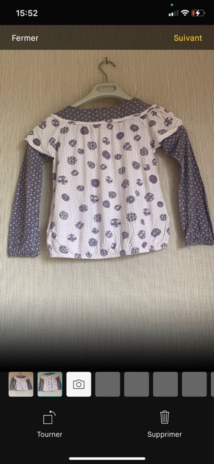 T-shirt manches longues Taille 8 ans - photo numéro 2