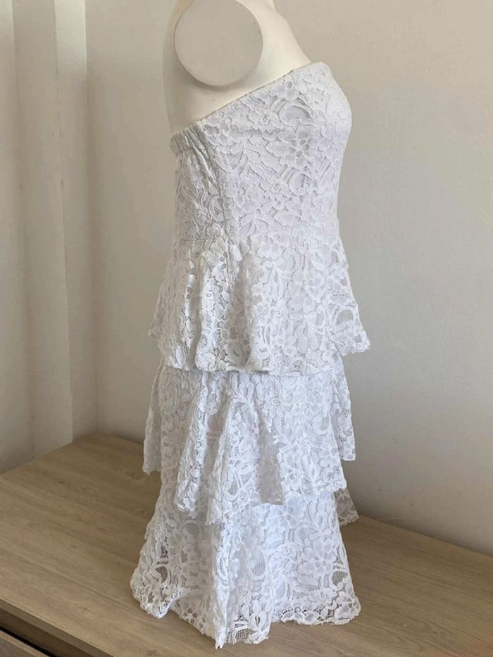Robe chic bustier à dentelle broderie anglaise 34/36 Jennyfer - photo numéro 5