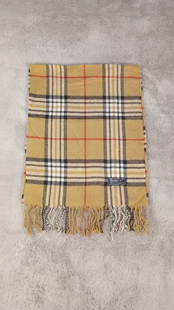 Écharpe Burberry Abricot Made in England 