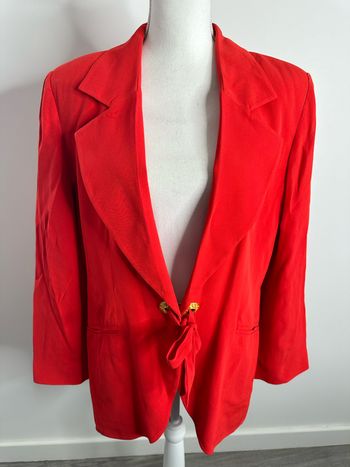 Blazer rouge orange et doré Guy Laroche Vintage T44 XXL