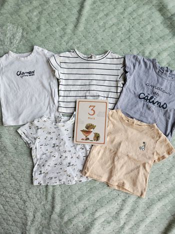Tee shirt bébé garçon 3 mois