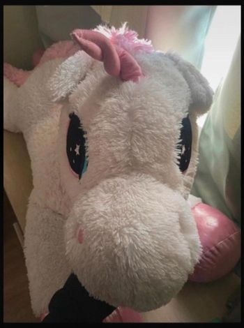 Peluche licorne 1m