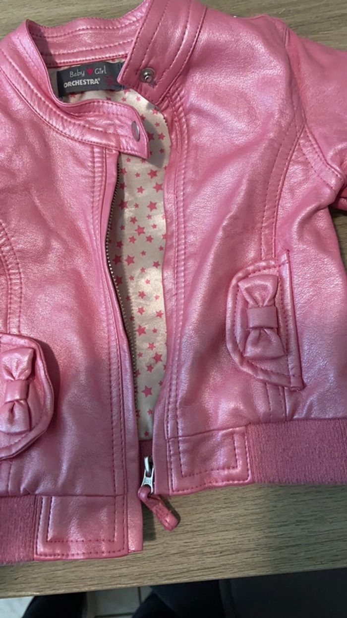 Veste chaude style cuir 9 mois - photo numéro 2