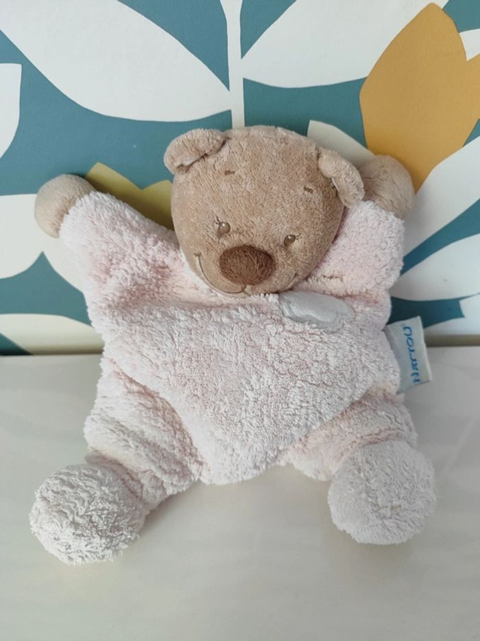 Doudou semi plat ourson nounours ours nattou - photo numéro 3