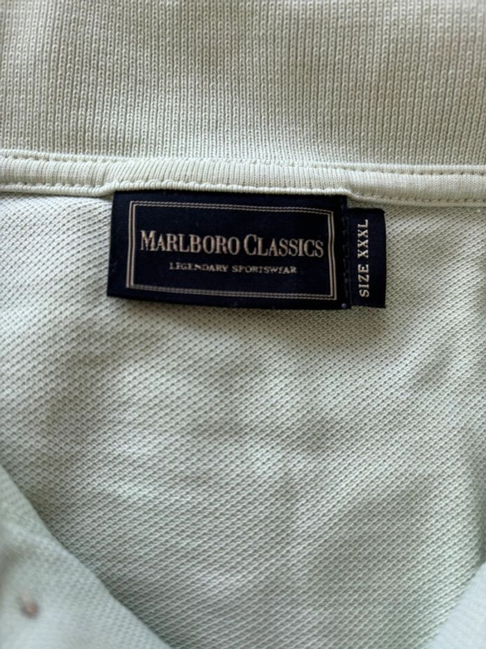 Polo Marlboro Classics vert clair – Taille XXXL – Vintage - photo numéro 3