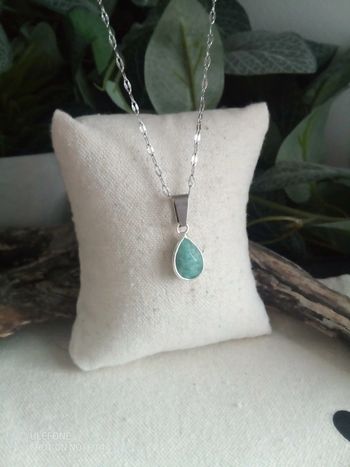 Collier amazonite pierre naturelle