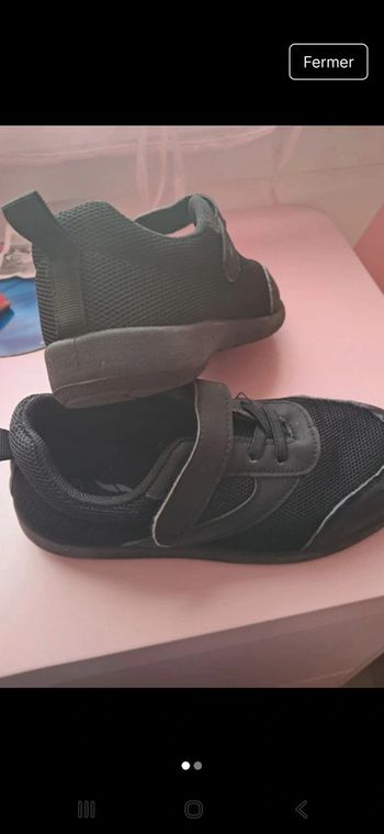 Baskets noires scratch