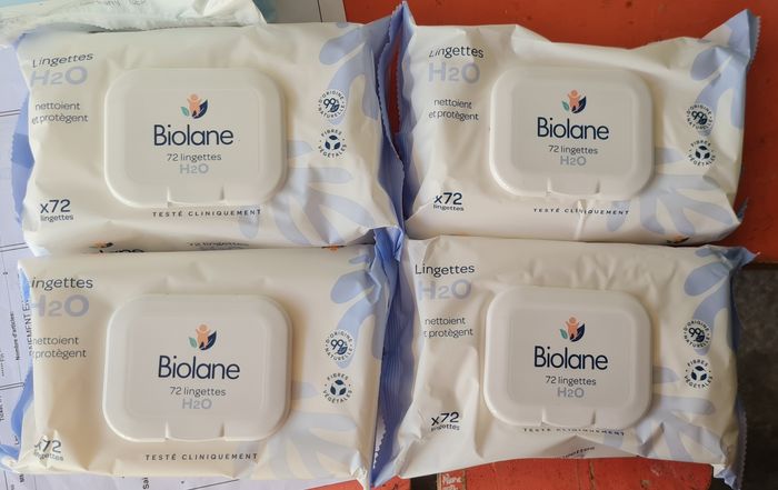 Lingettes biolane lot de 4