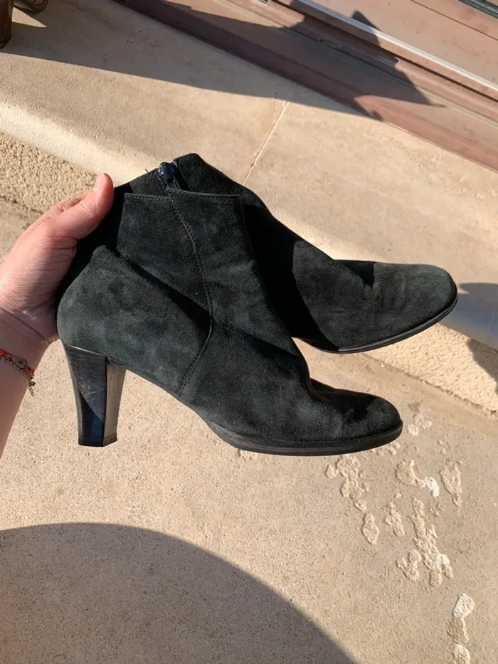 Bottines noires taille 37 Gabor en cuir véritable - photo numéro 2