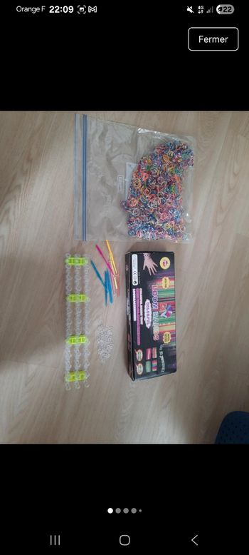 Lot fabrication bracelet 