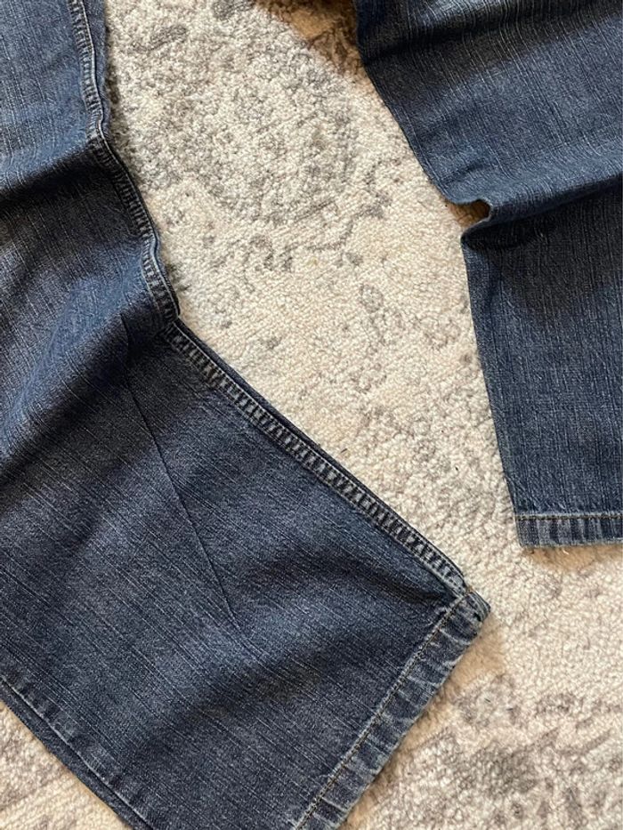 Pantalon en jean coupe skater baggy Trankilo brodé arrière croix y2k 100% coton 36US #4 - photo numéro 5