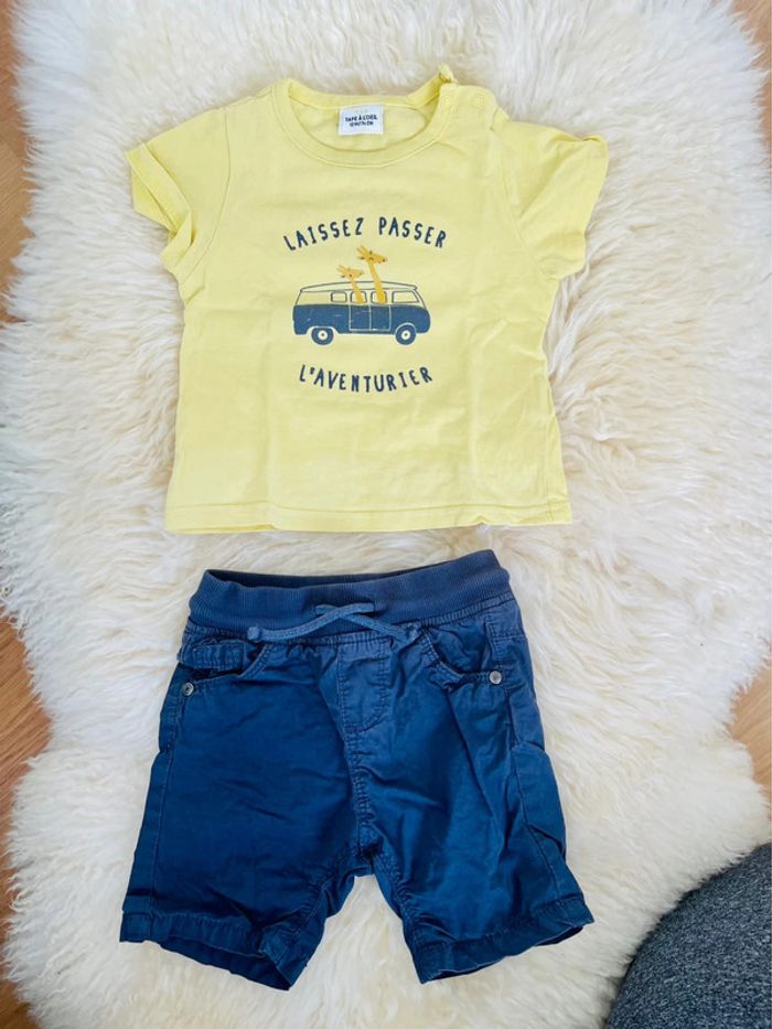 Short et T-shirt bébé