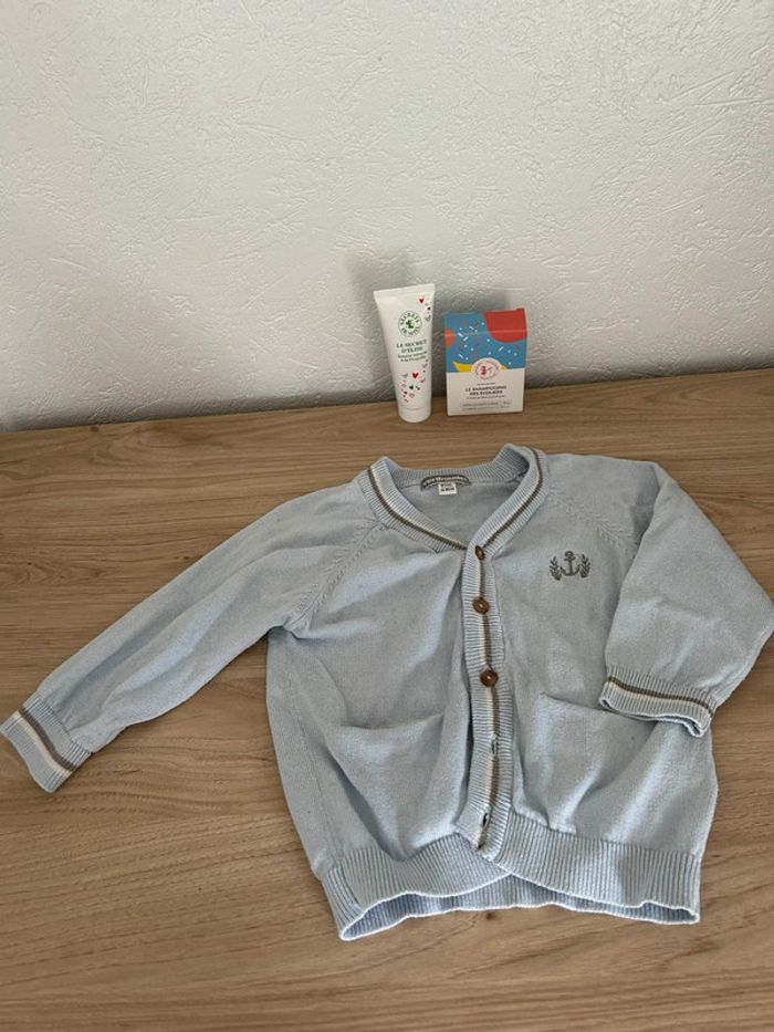 đź§Ą Cardigan bleu Vertbaudet đź§Ą