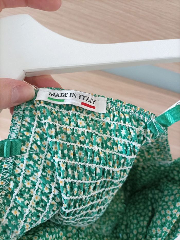 Robe été fleurie verte - photo numéro 2