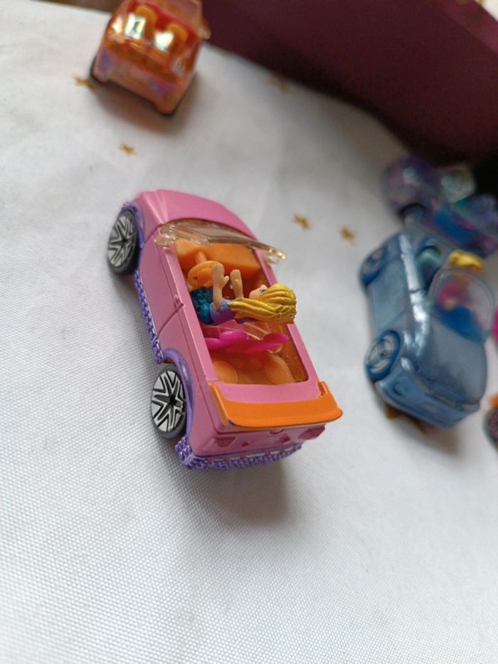 Voiture car Polly pocket miniature mini poupée doll 58 34 12 1 36 59 rose bleu orange violette - photo numéro 6