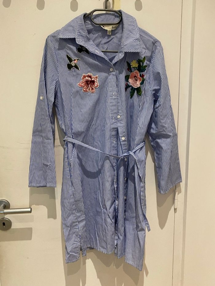 Robe chemise rayée - photo numéro 7