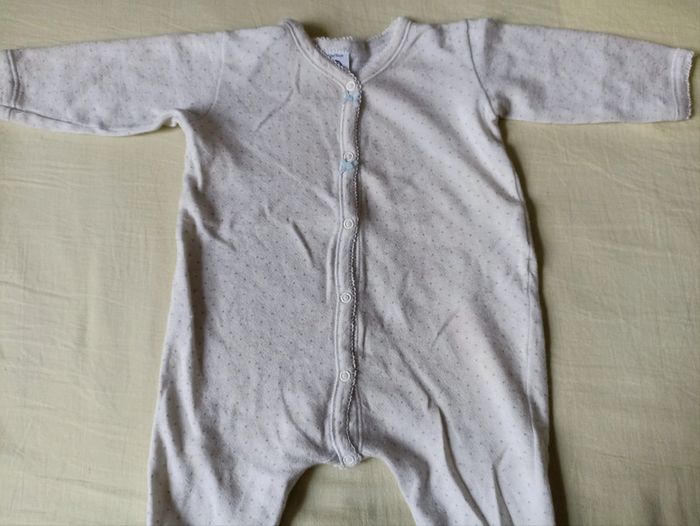 Pyjama laine noeud bleu Petit Bateau 12m - photo numéro 2