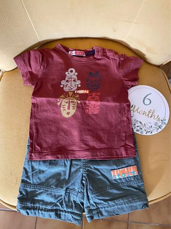 Ensemble été bébé garçon 6 mois