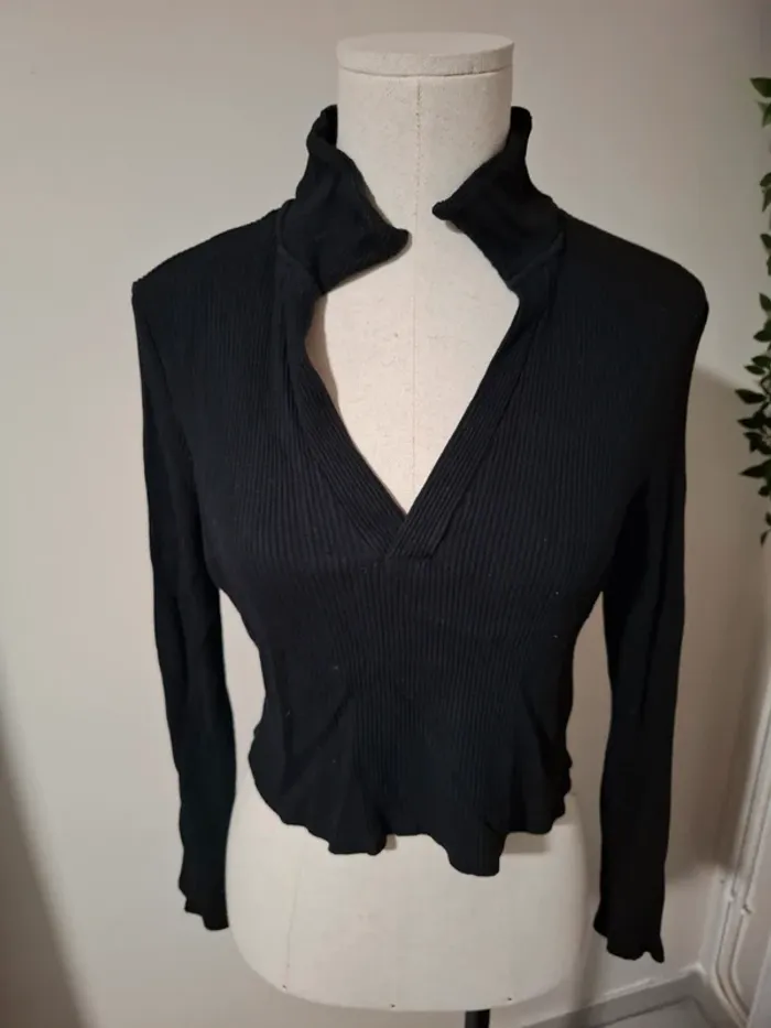 Crop Top noir H&m T40